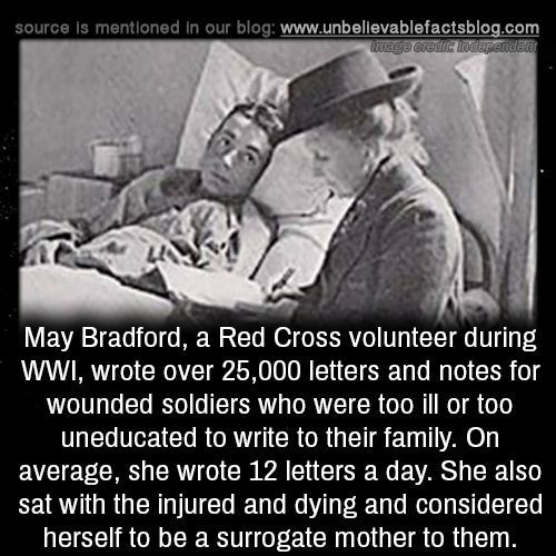 LVEVA2TET0 o100 M MR LT WOT O SRV VL LT V 3 WWI wrote over 25000 letters and notes for wounded soldiers who were too ill or too TG IR R R CRORGET ElyllAe EVCTET CR ERW 0 CR VAL CTCR R EVAST R sat with the injured and dying and considered herself to be a surrogate mother to them