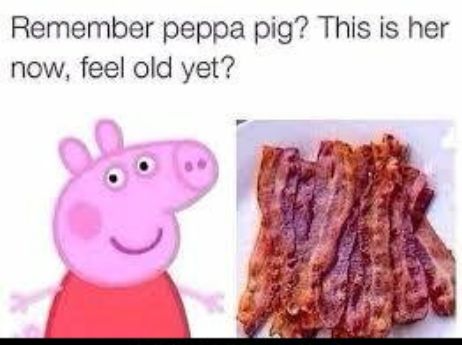 Remember peppa pig? This is her now, feel old yet?