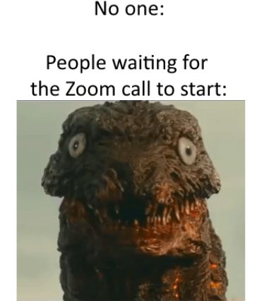 No one People waiting for the Zoom call to start