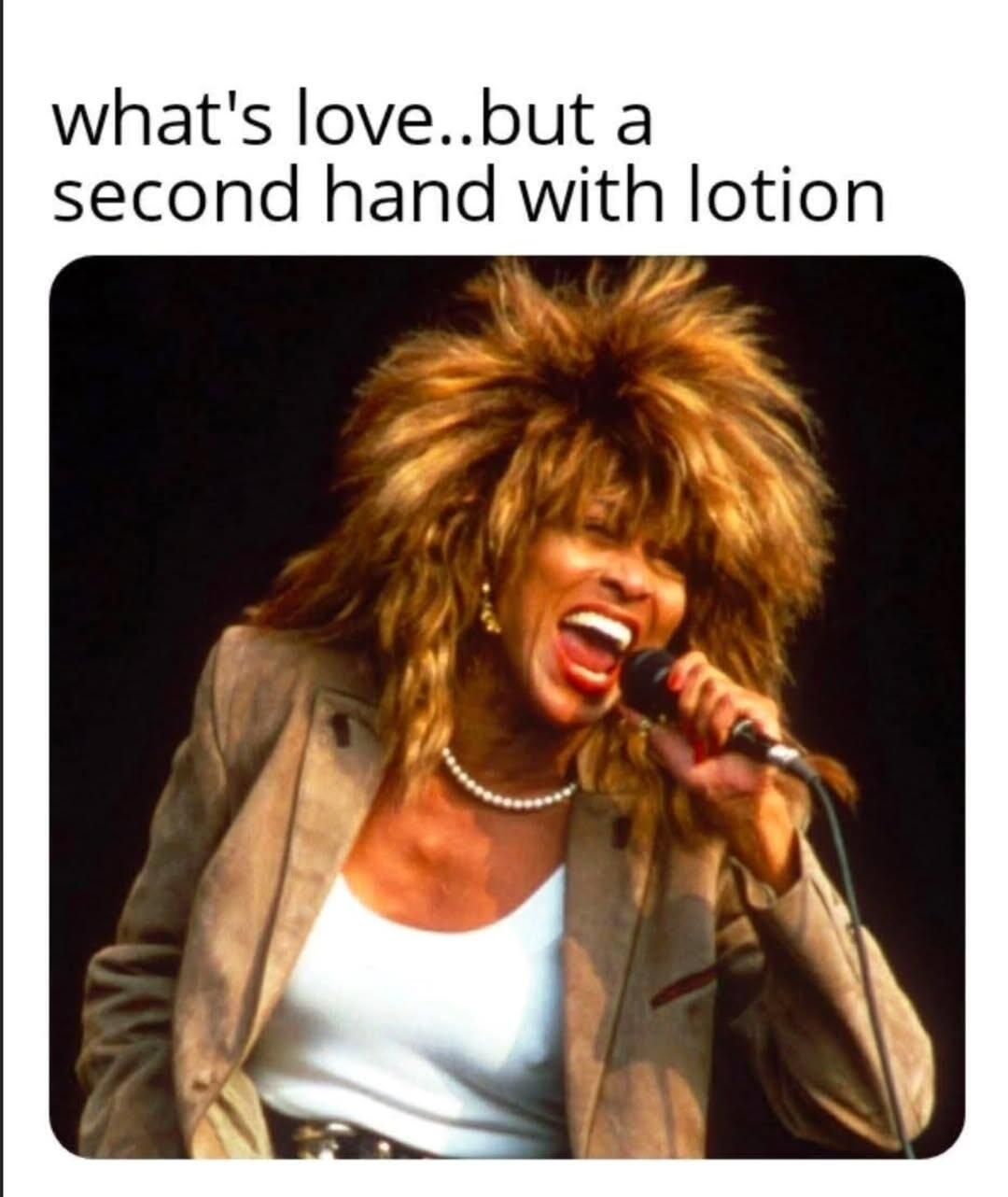 what's love..but a second hand with lotion