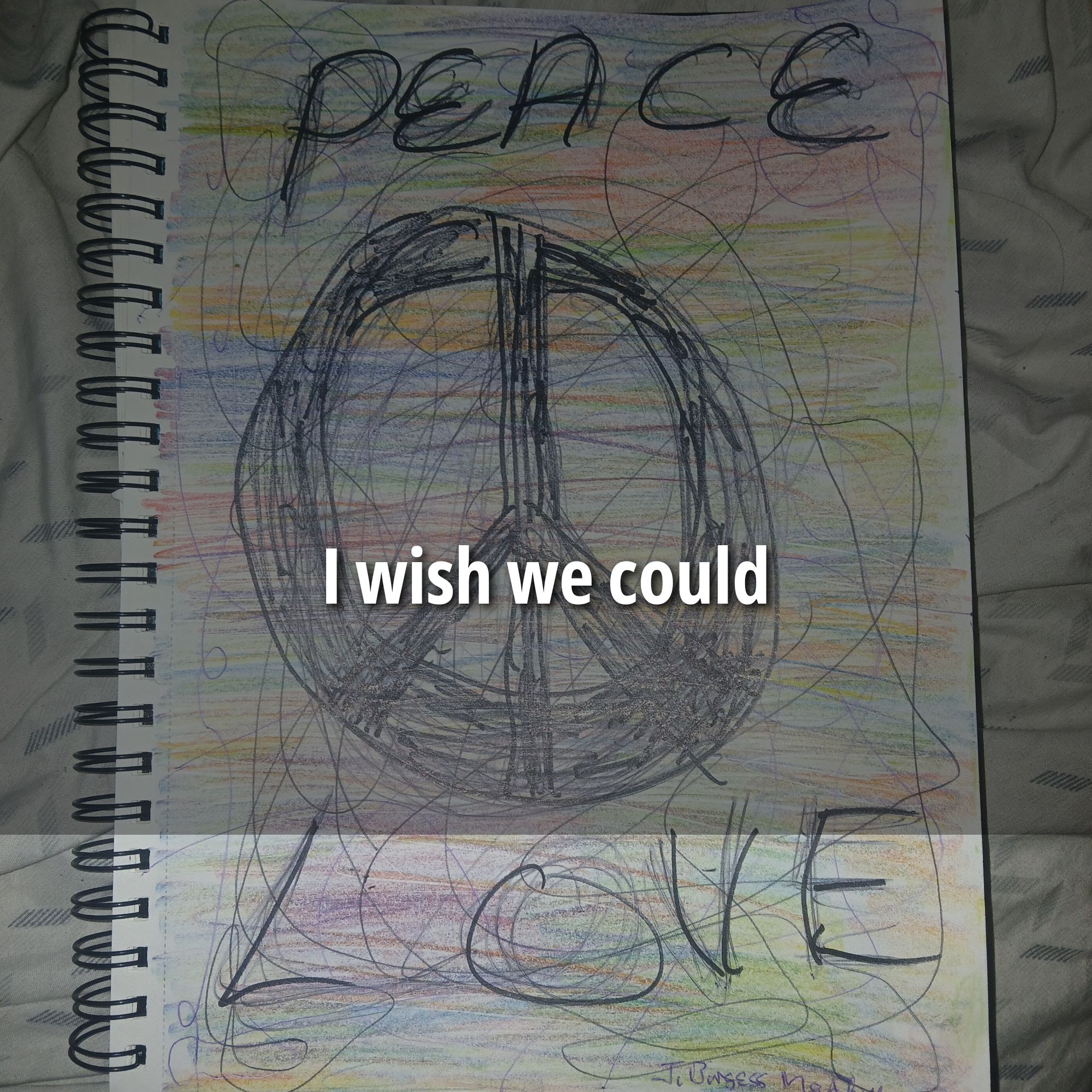 PEACE I wish we could LOVE