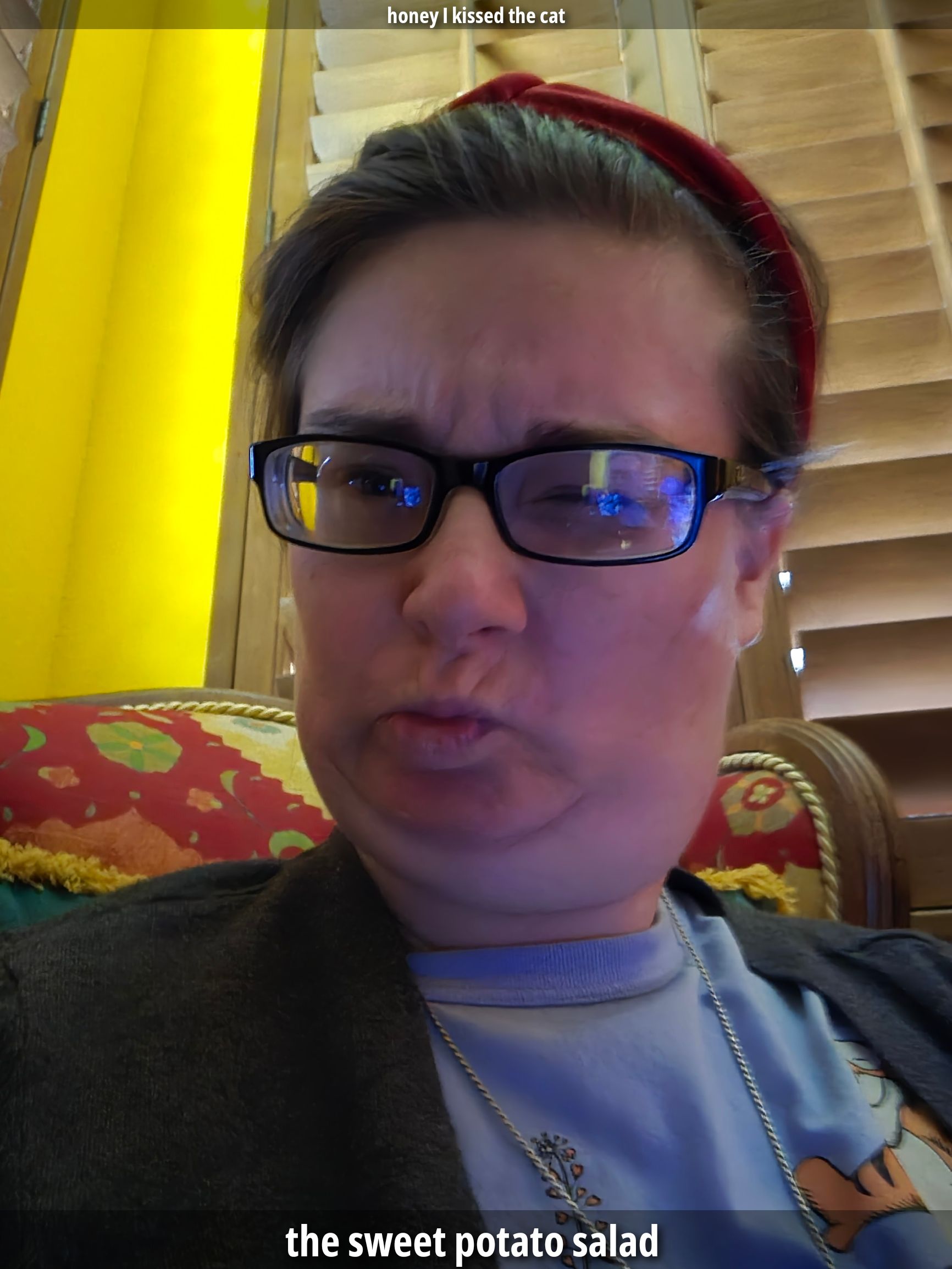 honey I kissed the cat the sweet potato salad