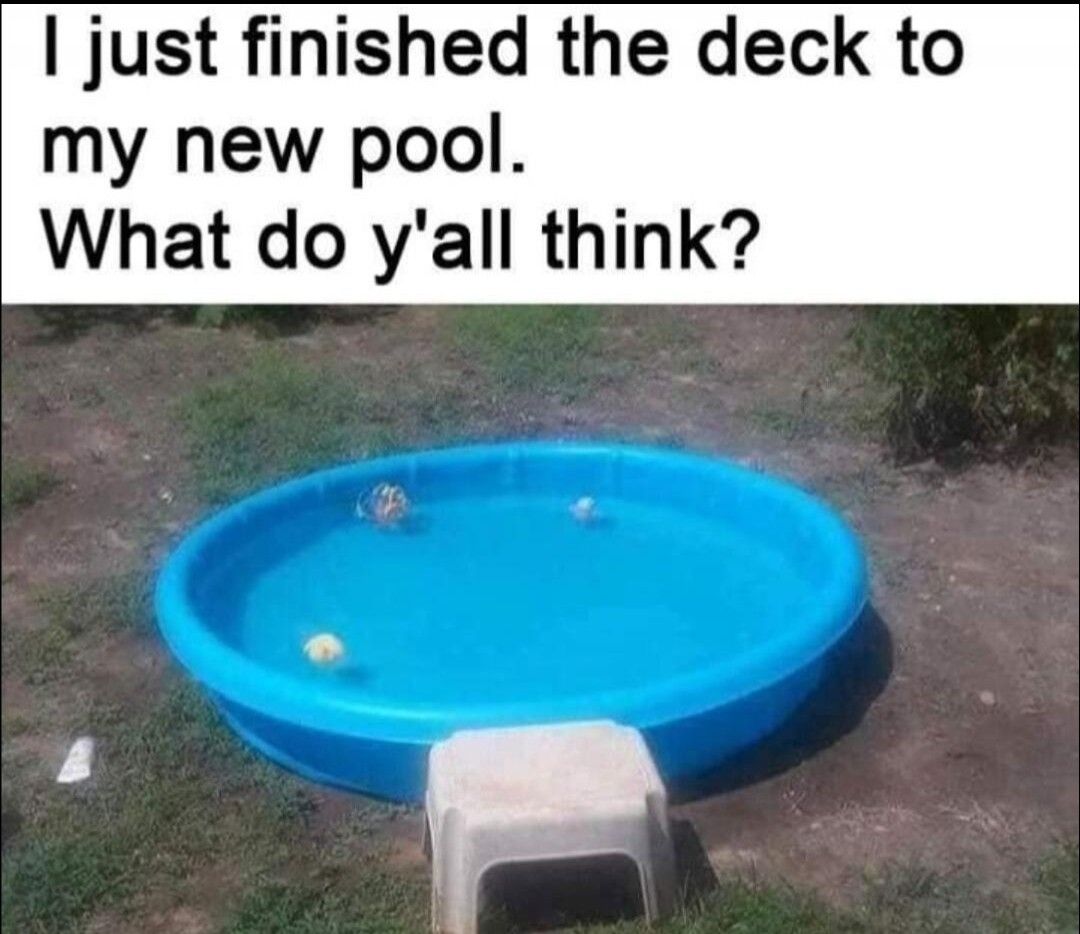 I just finished the deck to my new pool. What do y'all think?