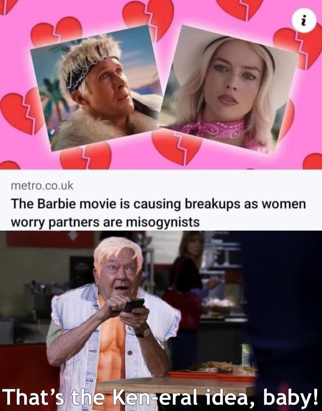 The Barbie movie is causing breakups as women worry partners are misogynists