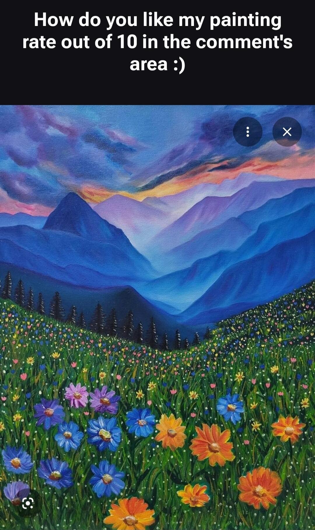 How do you like my painting rate out of 10 in the comment's area :)