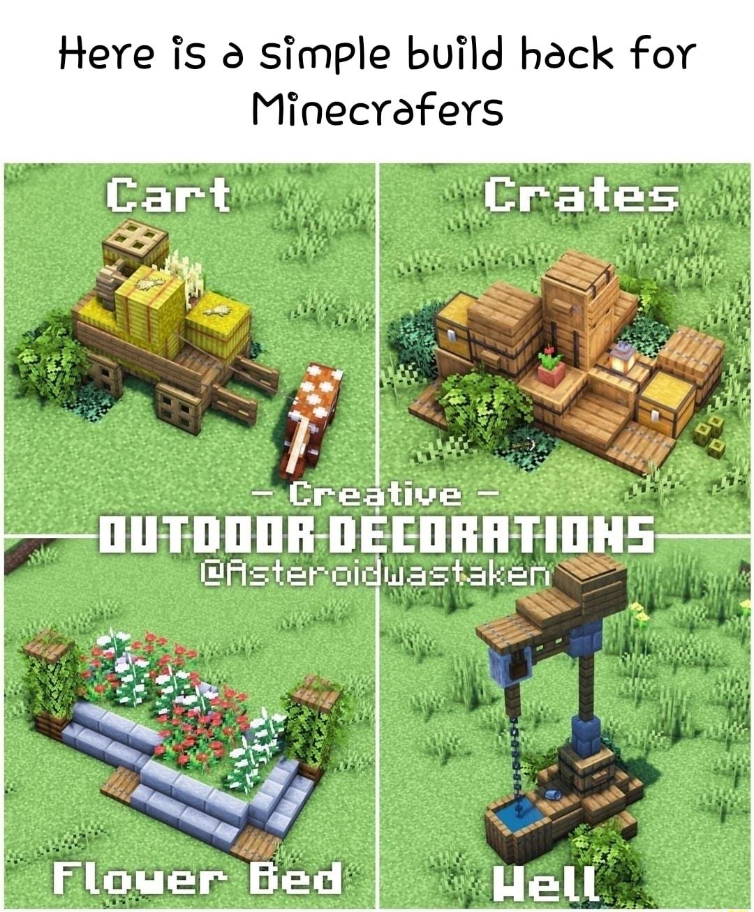 Here is simple build hack for Minecrafers T Crates eM 7 Zeatiue NUTDNOR DEENRATIONS EASteraiduastakar Hell