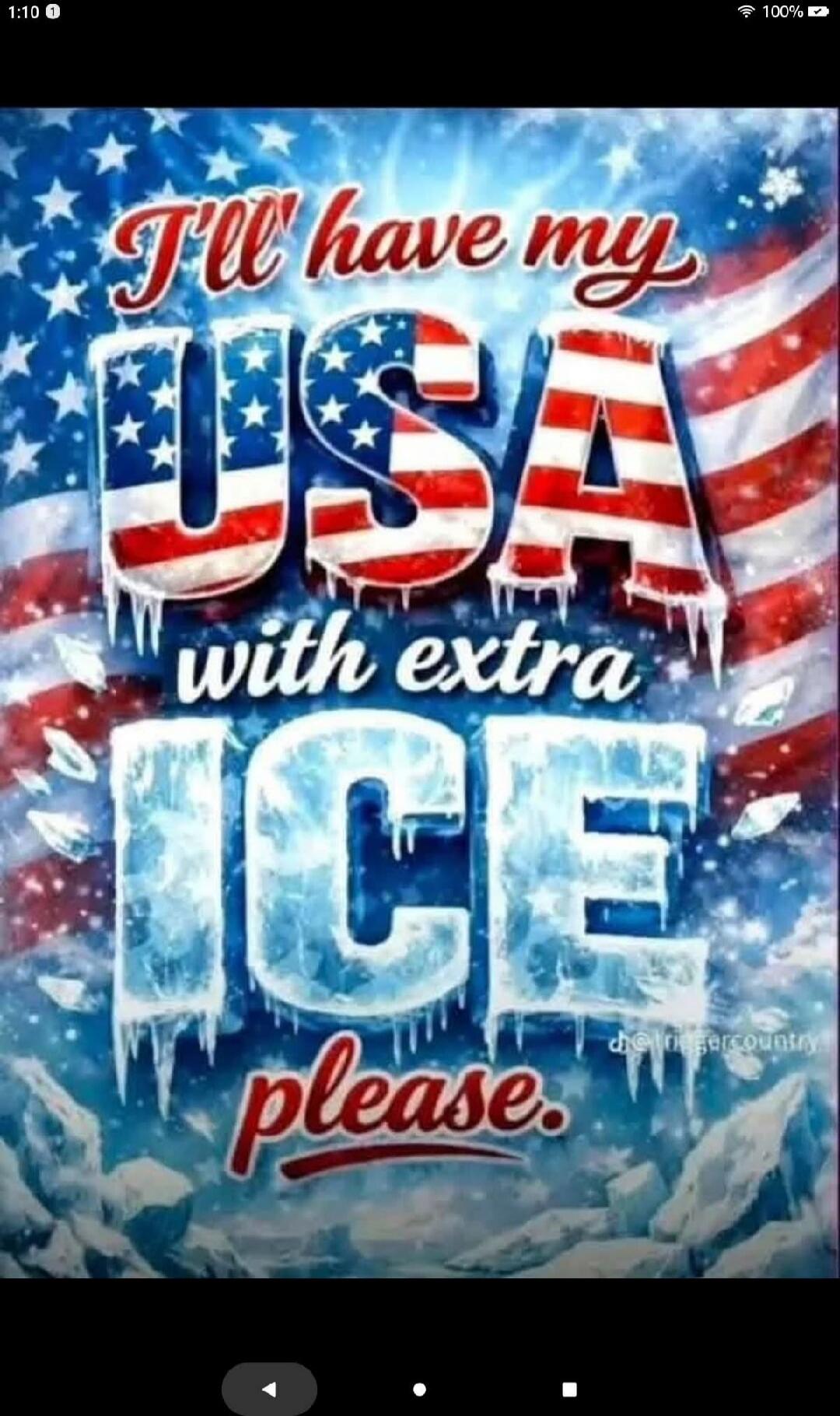 I'll have my USA with extra ICE please. @triggercountry