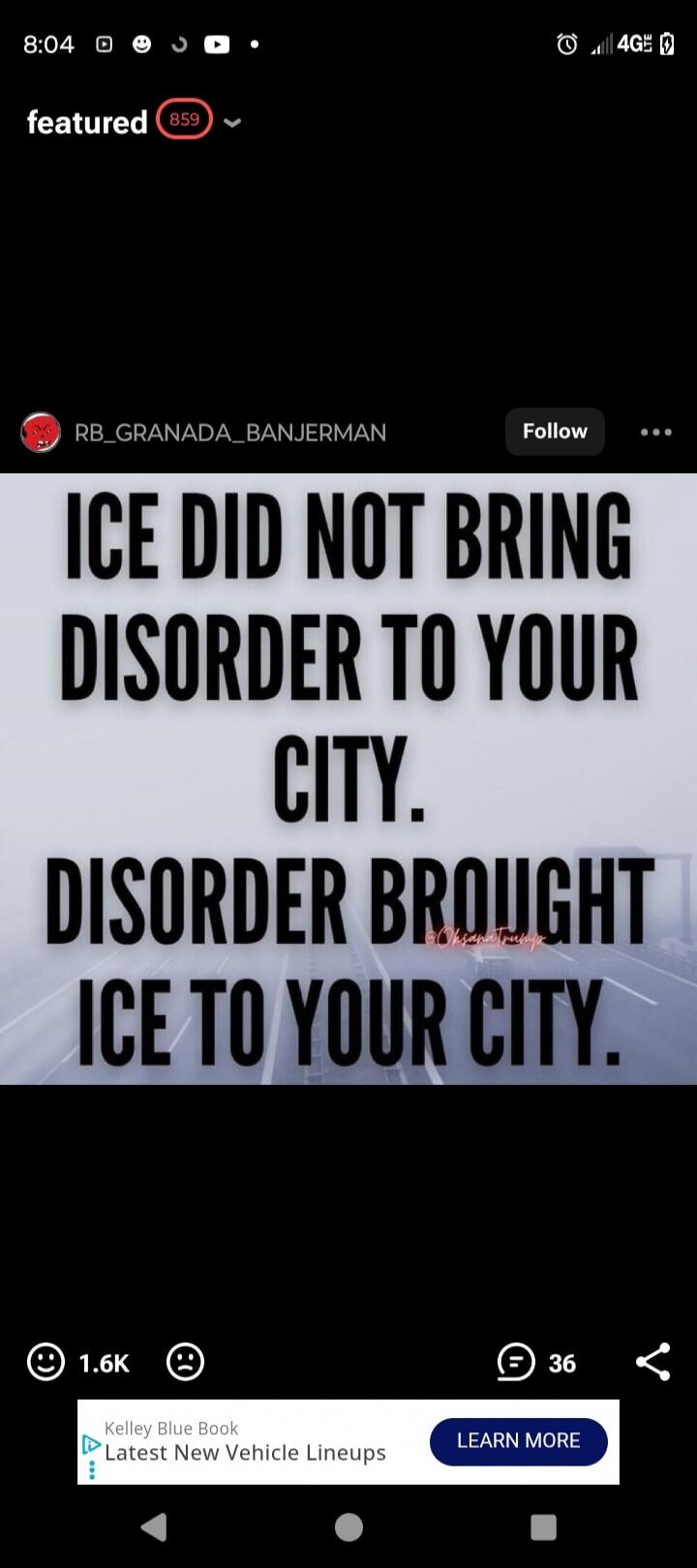 ICE DID NOT BRING DISORDER TO YOUR CITY. DISORDER BROUGHT ICE TO YOUR CITY.
