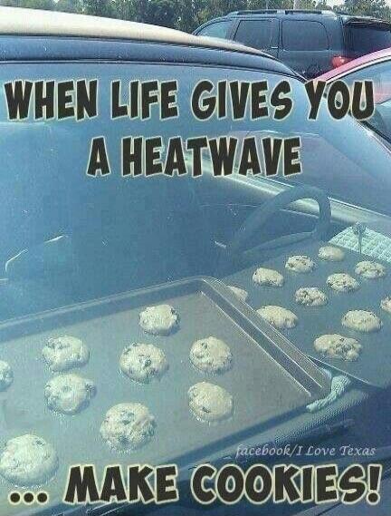 WHEN LIFE GIVES YOU A HEATWAVE ... MAKE COOKIES!