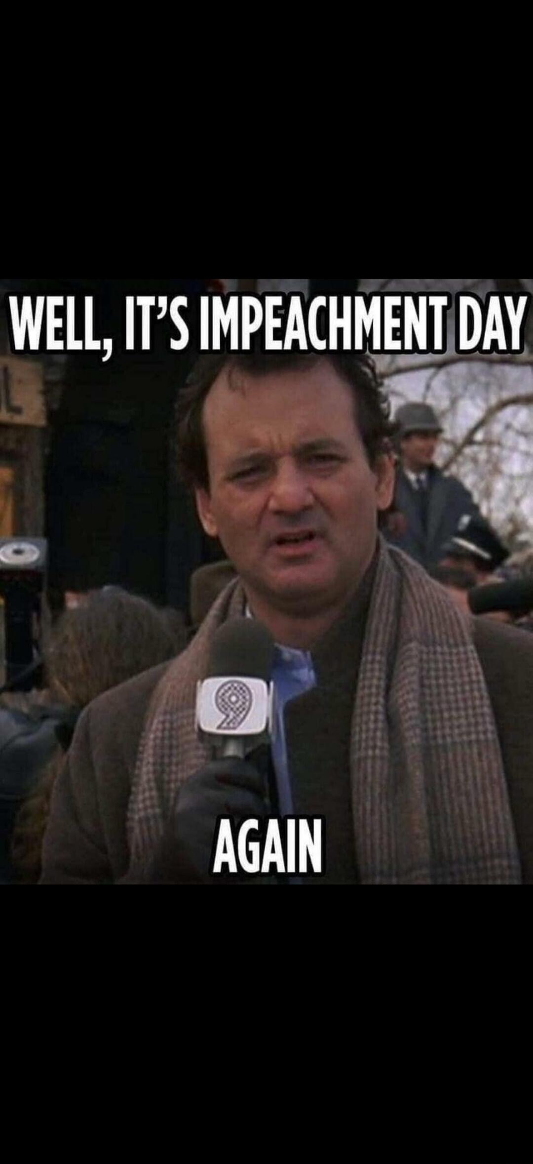 WELL, IT'S IMPEACHMENT DAY AGAIN