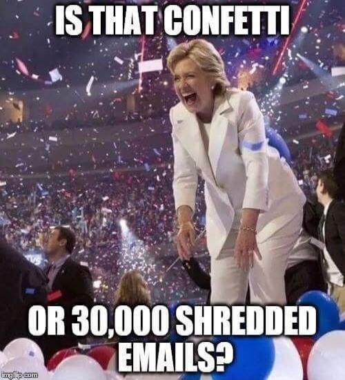 IS THAT CONFETTI OR 30,000 SHREDDED EMAILS?