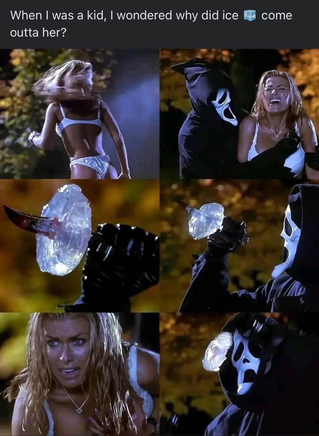 When was a kid wondered why did ice come outta her