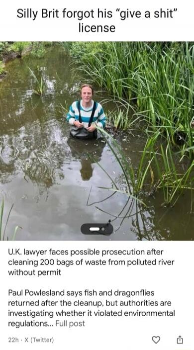 Silly Brit forgot his 