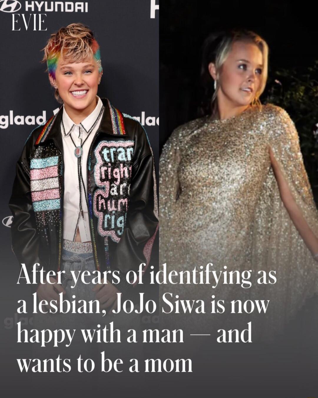 After years of identifying as a lesbian, JoJo Siwa is now happy with a man — and wants to be a mom