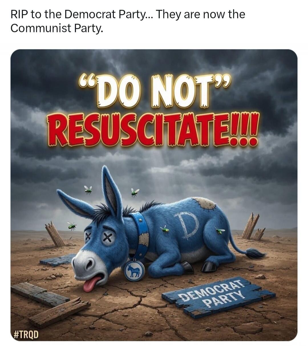 RIP to the Democrat Party... They are now the Communist Party. 