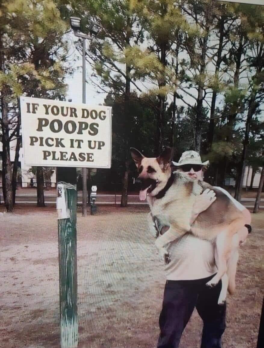 IF YOUR DOG POOPS PICK IT UP PLEASE