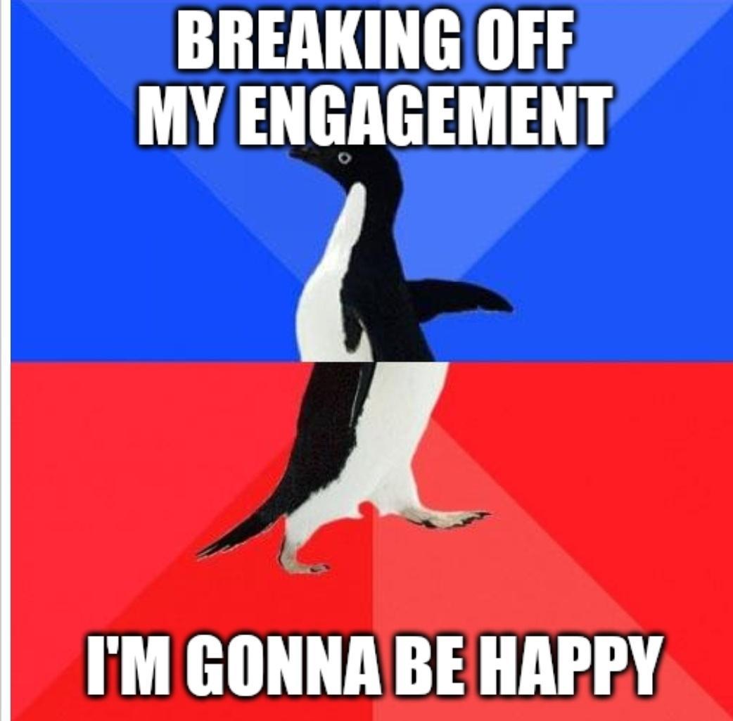 BREAKING OFF MY ENGAGEMENT A IM GONNABE HAPRY