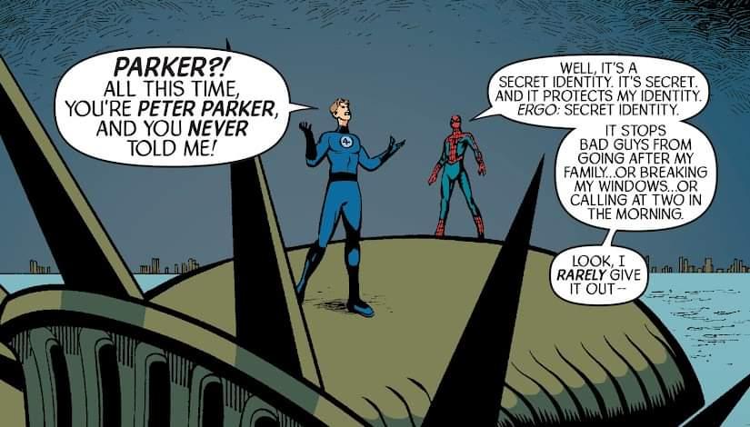 PARKER ALL THIS TIME YOURE PETER PARKER AND YOU NEVER TOLD ME