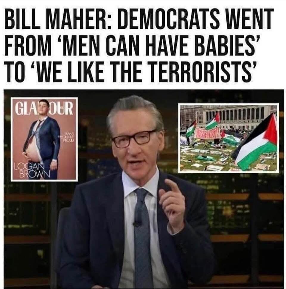 BILL MAHER: DEMOCRATS WENT FROM 'MEN CAN HAVE BABIES' TO 'WE LIKE THE TERRORISTS'
GLAMOUR
LOGAN BROWN
TRANS PREGNANT PROUD
