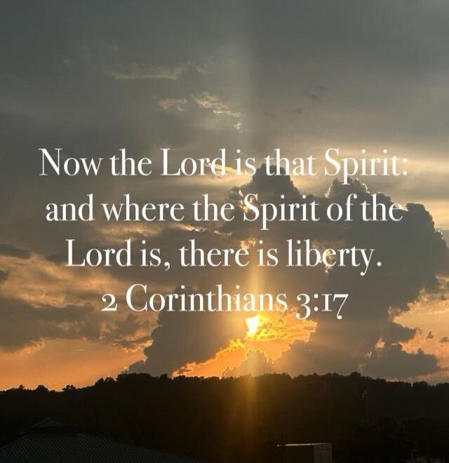 Now the Lord is that Spirit: and where the Spirit of the Lord is, there is liberty. 2 Corinthians 3:17
Session ID: 1036719.