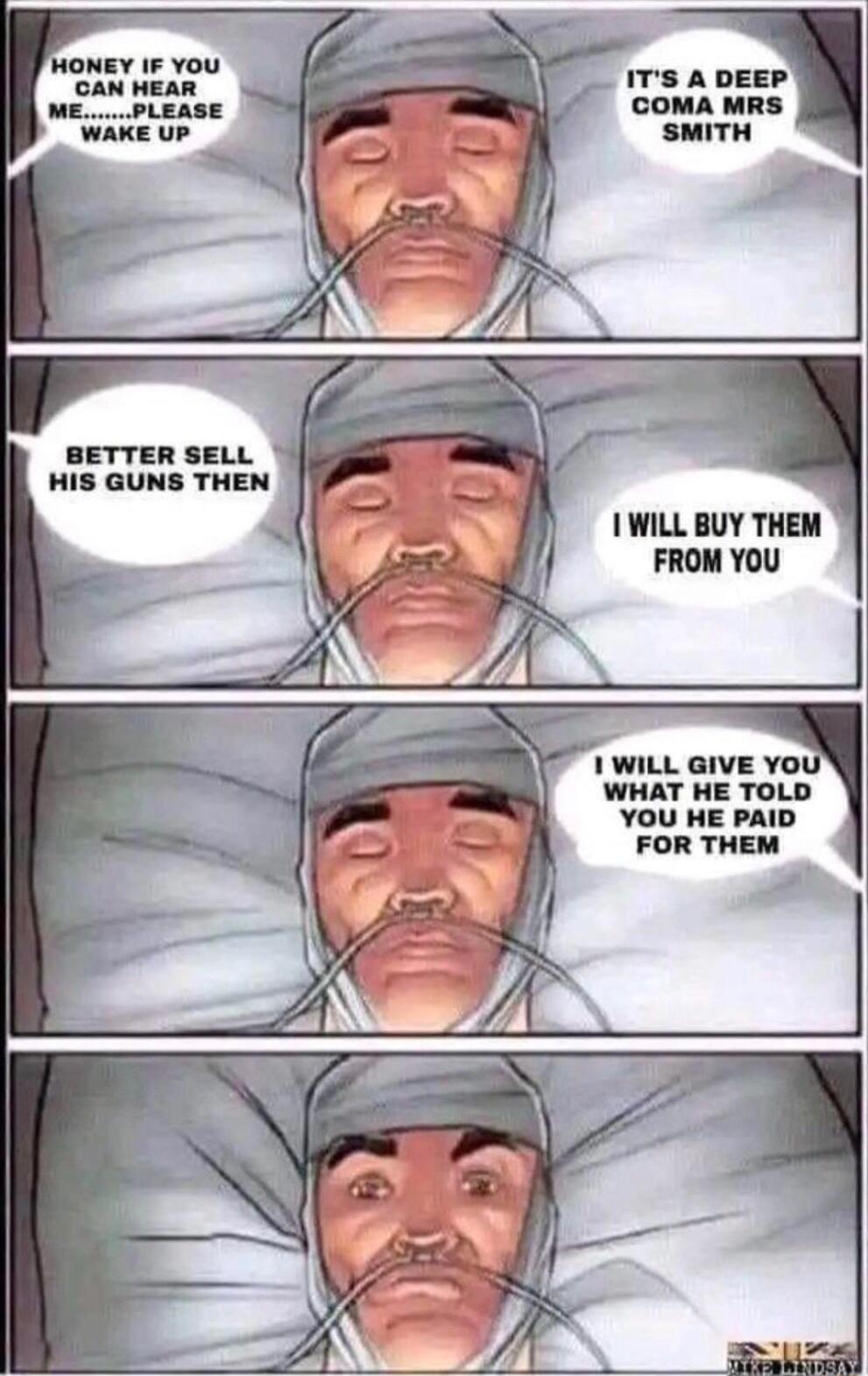 IS ADEEP COMA MRS SMITH WHAT HE TOLD YOU HE PAID