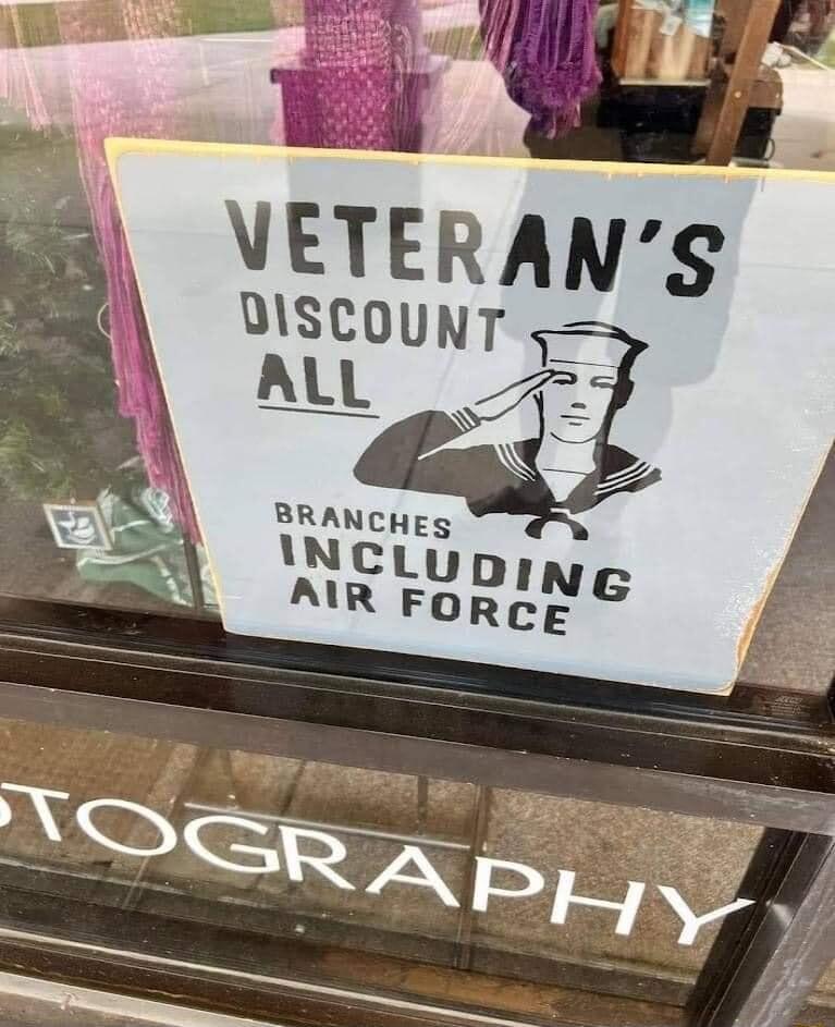 VETERANS OISCOUNT