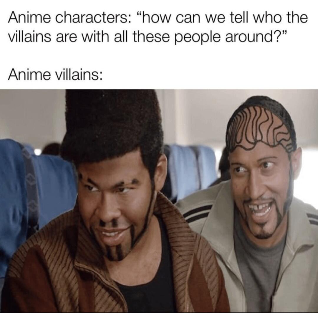 Anime characters how can we tell who the villains are with all these people around Anime villains