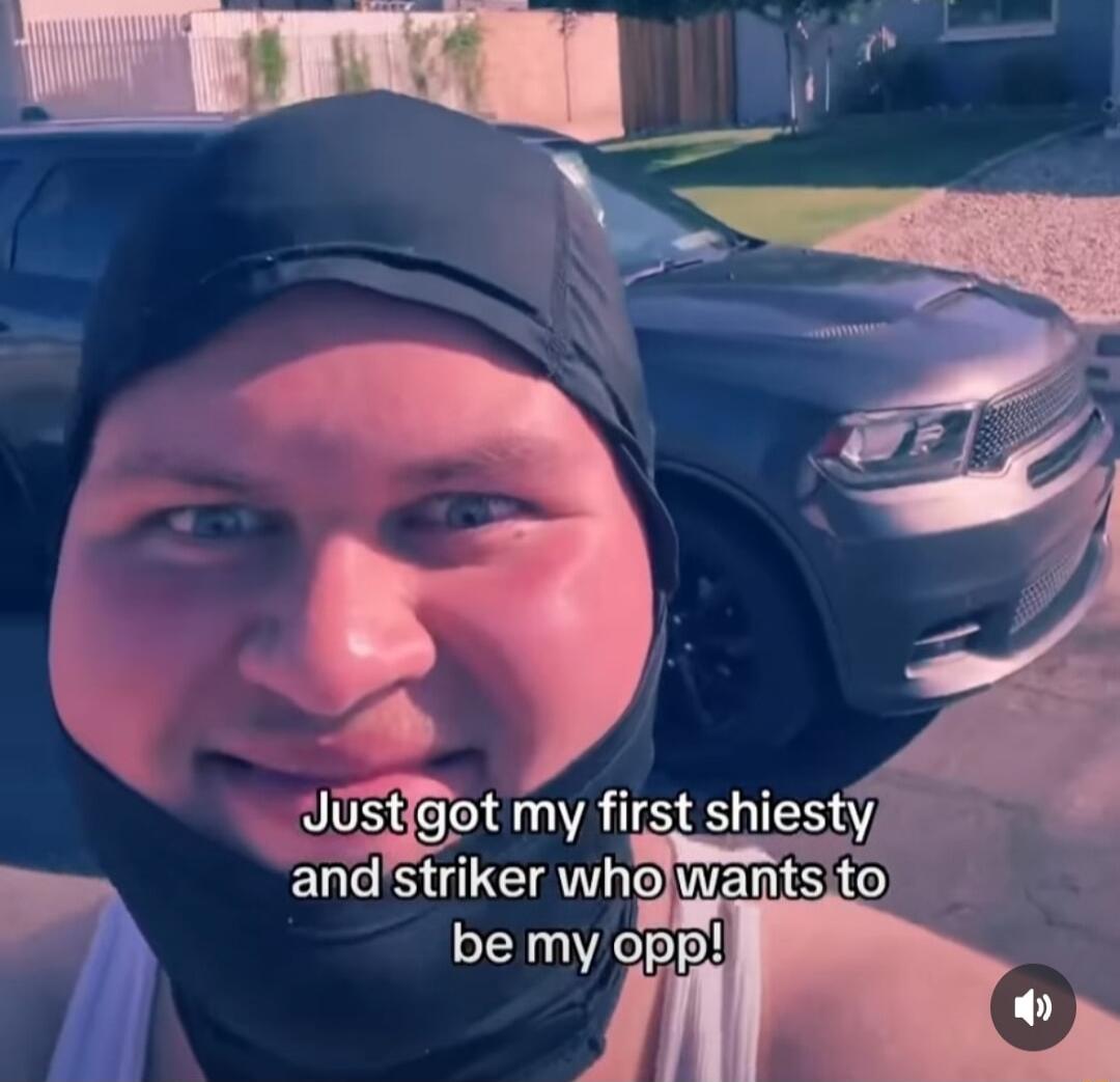 Just got my first shiesty and striker who wants to be my opp!