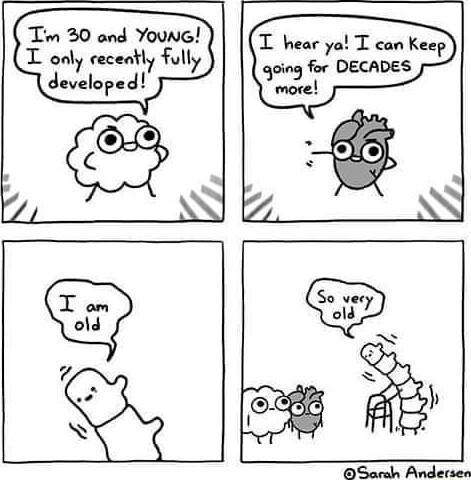 Tiw 30 and Youne T only ceceatly fully developed T hear ya T can Keep qoing for DECADES more