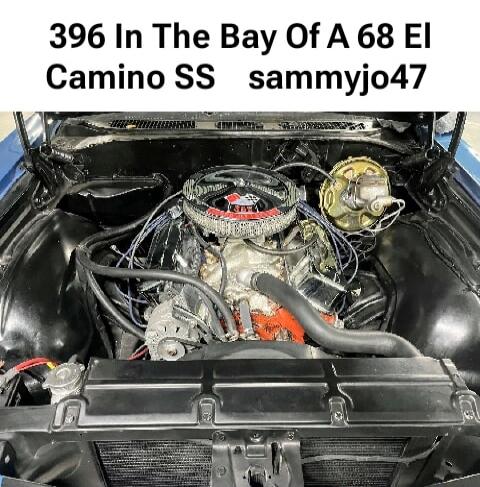 396 In The Bay Of A 68 El Camino SS sammyjo47