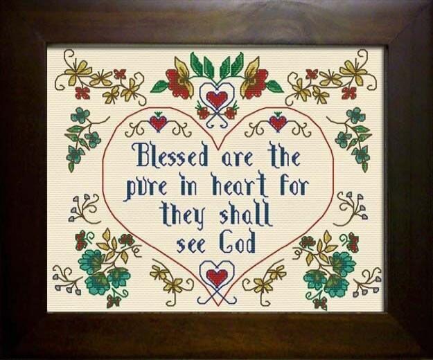 Blessed are the pure in heart for they shall see God