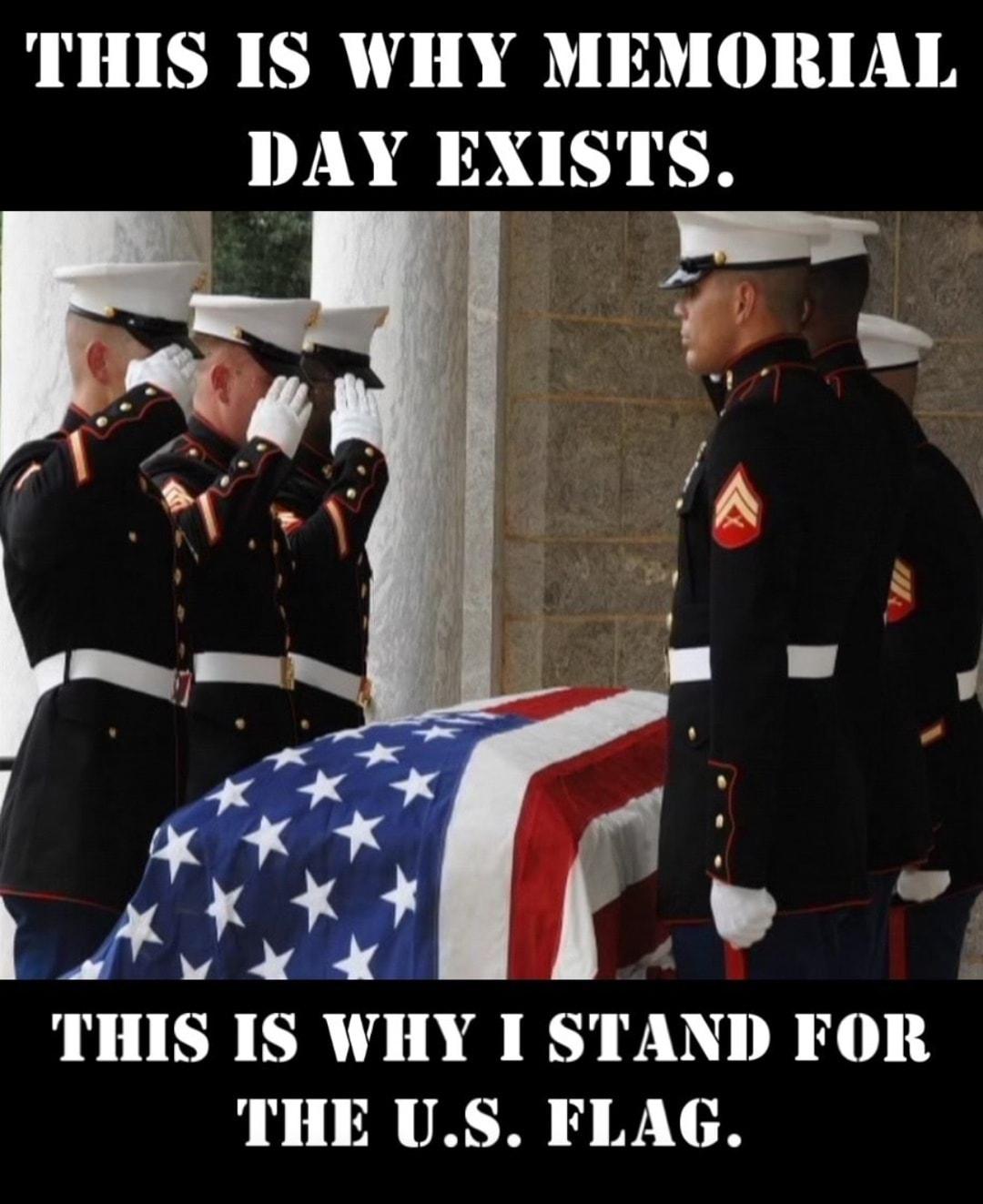 THIS IS WHY MEMORIAL DAY EXISTS THIS IS WHY I STAND F R THE US FLAG