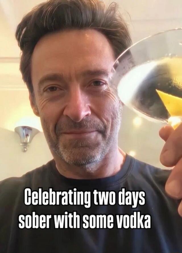 Celebrating two days sober with some vodka