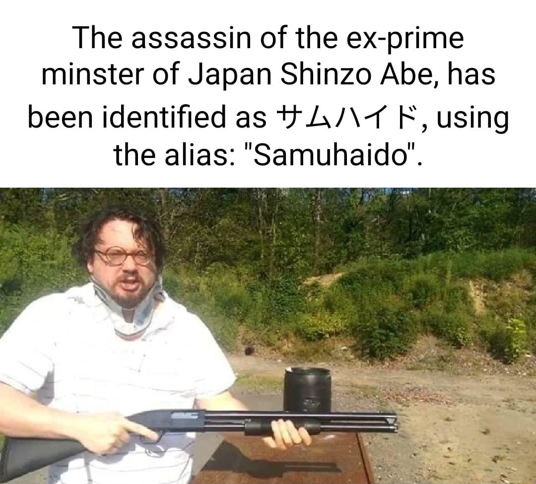 The assassin of the ex prime minster of Japan Shinzo Abe has been identified as L1 K using the alias Samuhaido