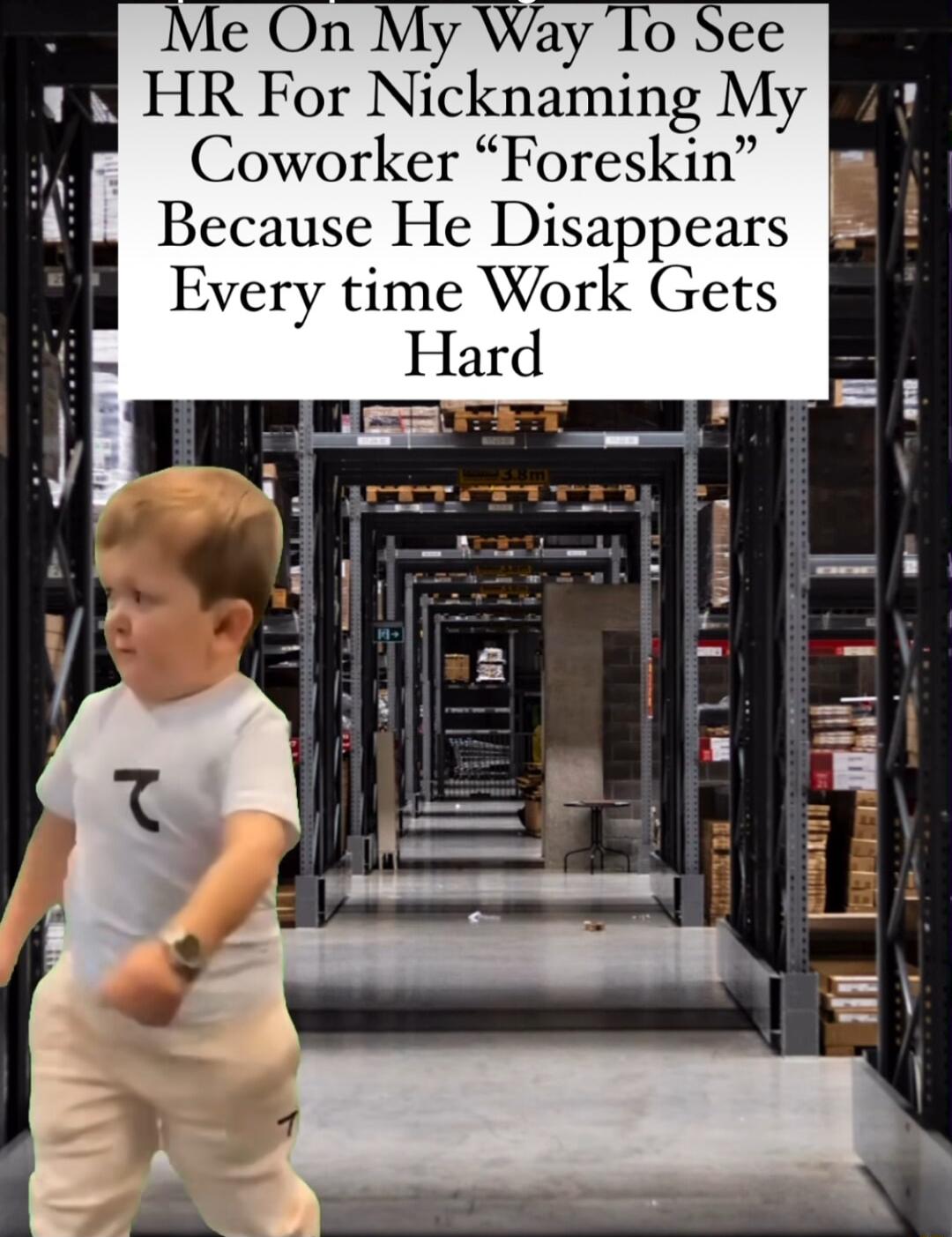 b HR For N1anan11ng My Coworker Foreskin Because He Disappears i Every time Work Gets Hard