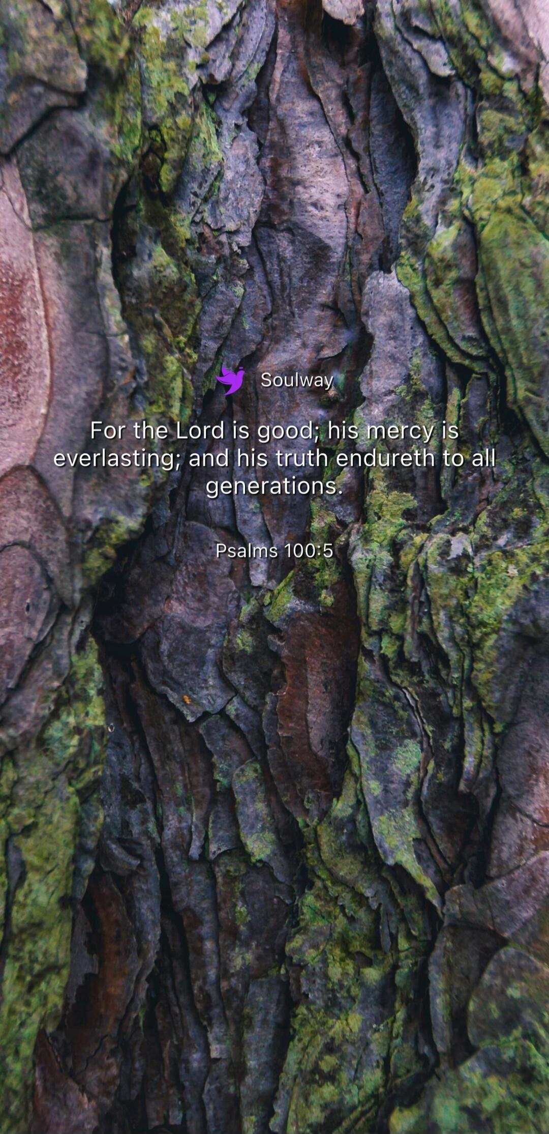 Soulway For the Lord is good; his mercy is everlasting; and his truth endureth to all generations. Psalms 100:5