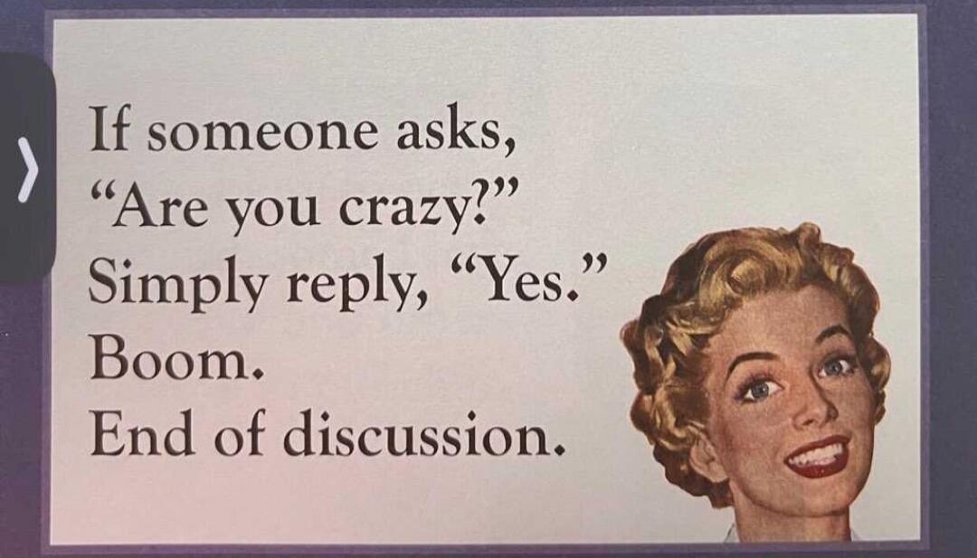 If someone asks, 