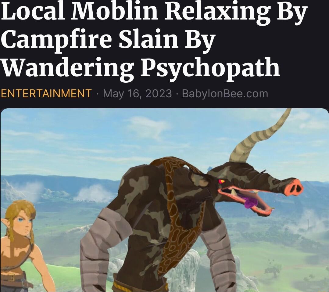 Local Moblin Relaxing By Campfire Slain By anderlng Psychopath SN NINVIS N