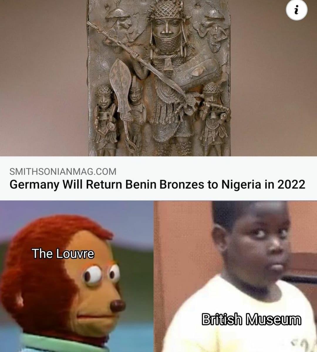 SMITHSONIANMAGCOM Germany Will Return Benin Bronzes to Nigeria in 2022 The Loulvre y