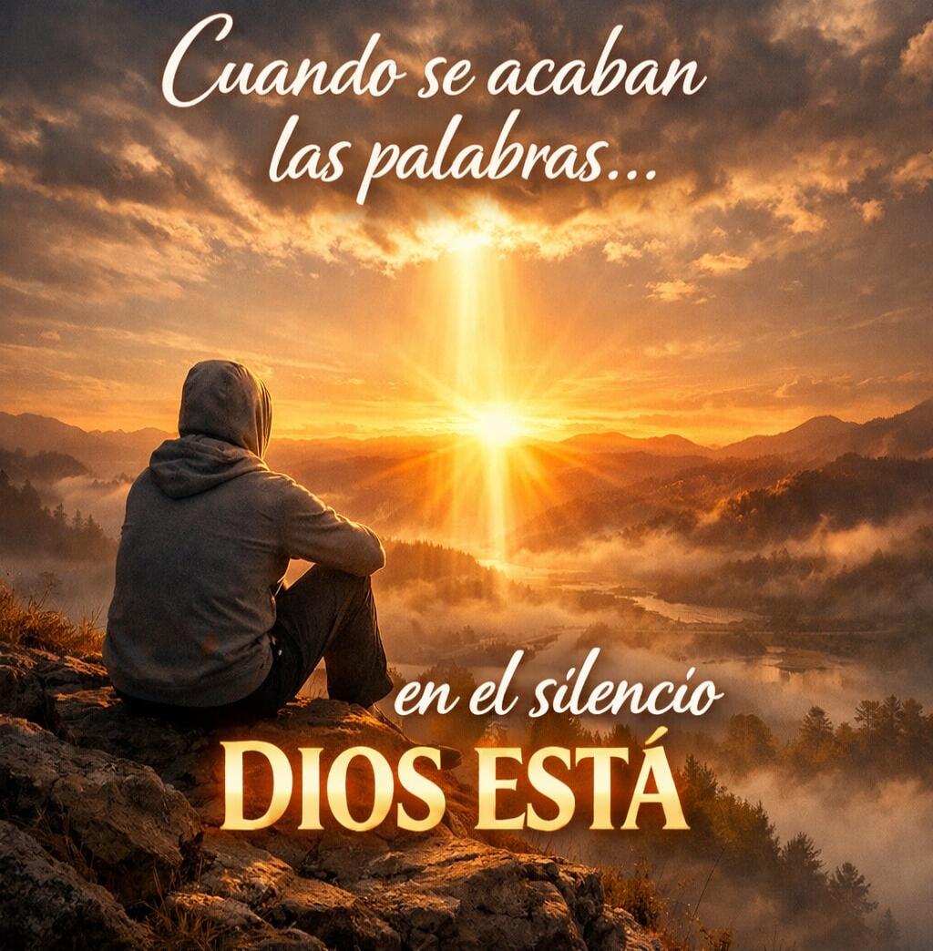 When words run out... in silence GOD IS