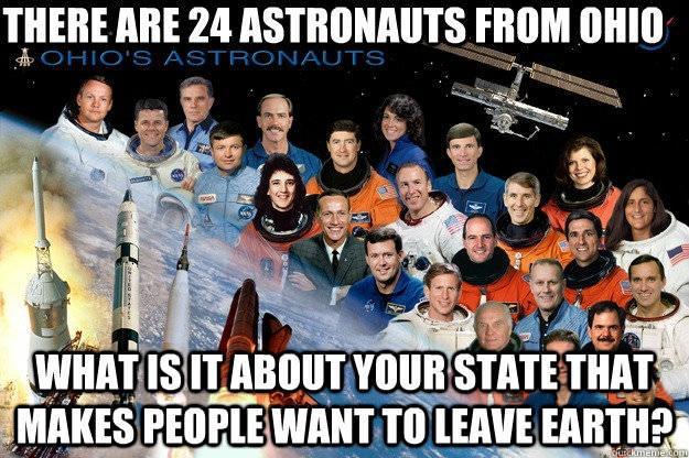 THERE ARE 24 ASTRONAUTS FROM OHIO IMAKES rmrlqwiflnumu nrJ