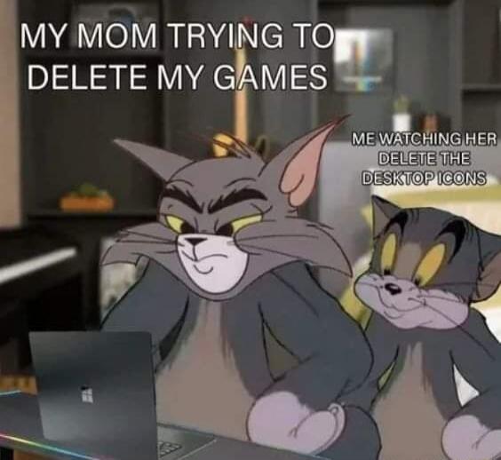 MY MOM TRYING T DELETE MY GAMES 7 l