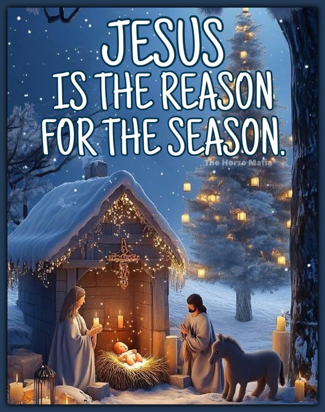 JESUS IS THE REASON FOR THE SEASON.
