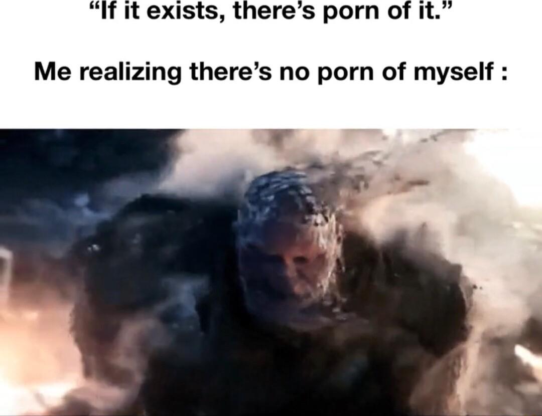 If it exists theres porn of it Me realizing theres no porn of myself