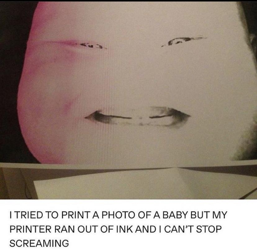 IT APHOTO OF AB AN OUT OF INK AND CAN