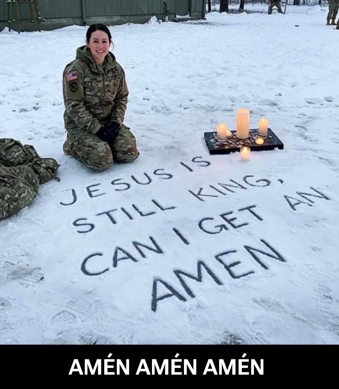 JESUS IS STILL KING, CAN I GET AN AMEN AMEN AMEN