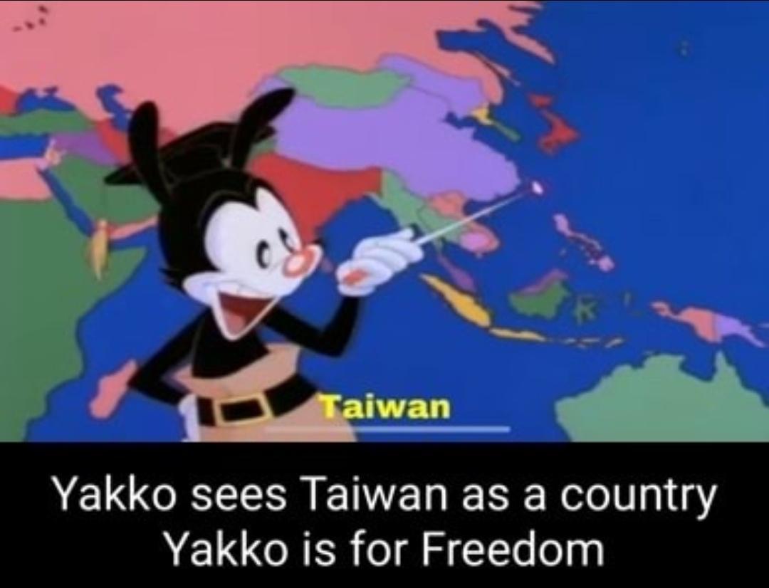 Yakko sees Taiwan as a country A ELCCRER o 3 e epy