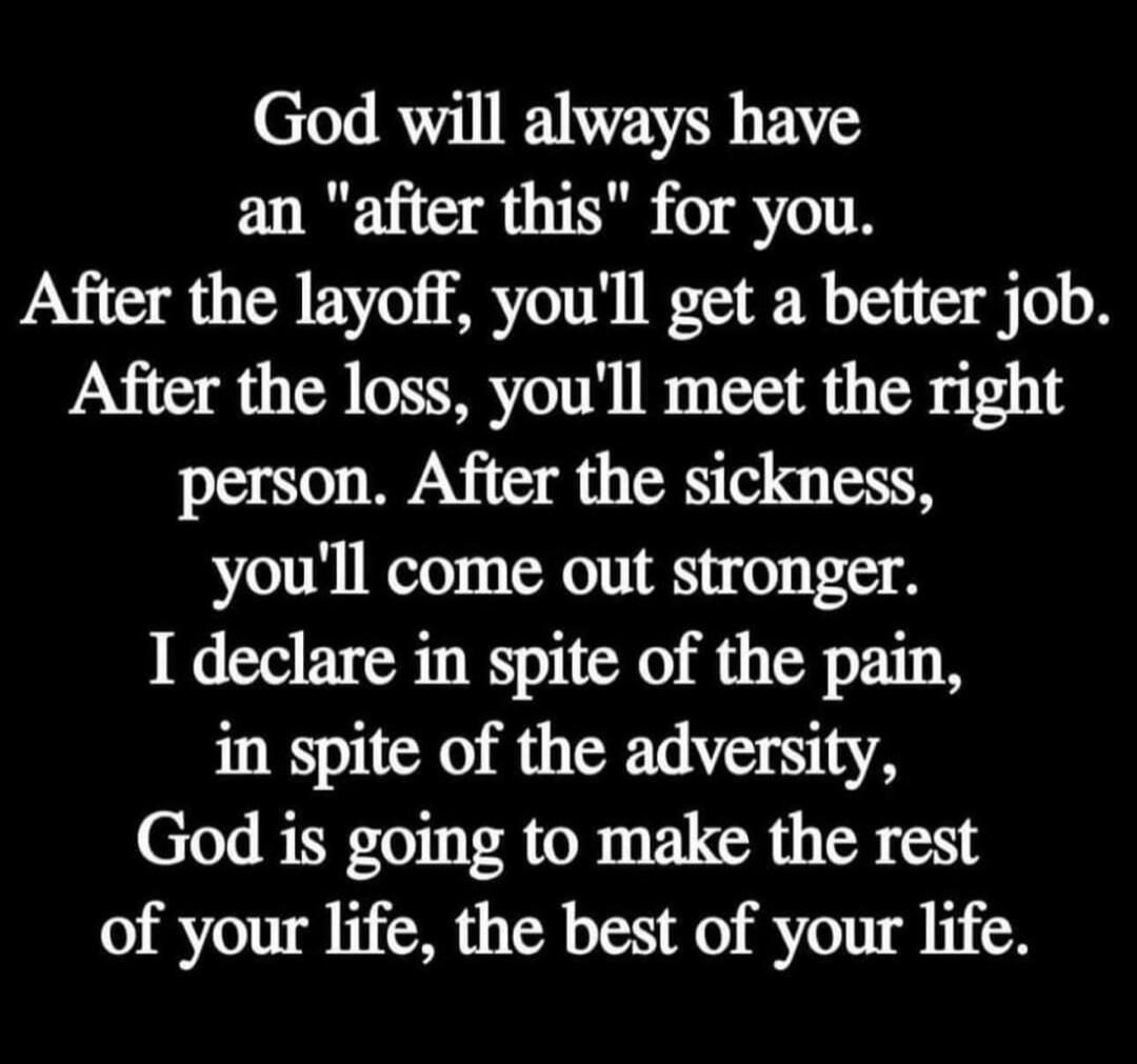 God will always have an 