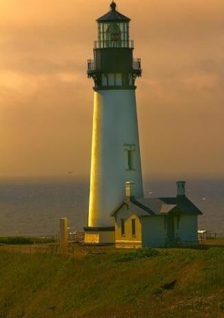 Lighthouse at sunset