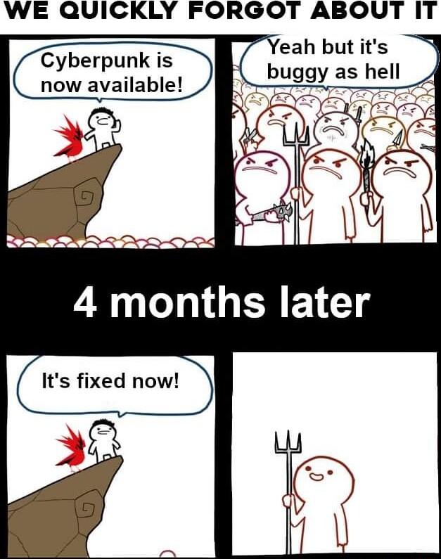 WE QUICKLY FORGOT ABOUT IT 4 months later m